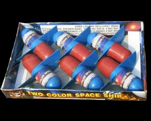 2 Color Spaceship (6 pk.)