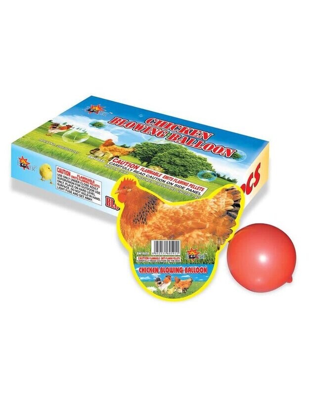 Chicken Blowing Balloon Box
