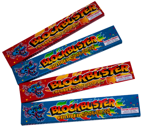 No. 8 Blockbuster Colored Sparklers Wire (12 pk.)
