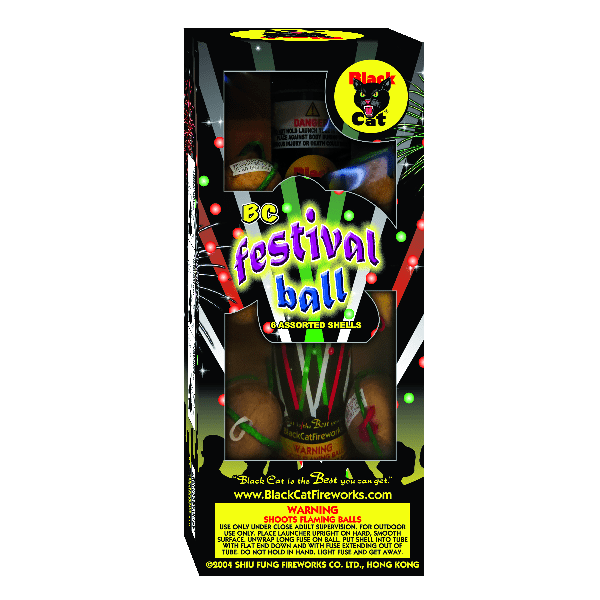Black Cat Festival Balls   (BC6173)