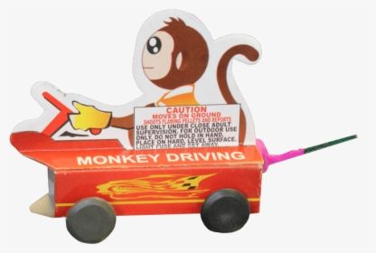 Monkey Drives Car Box