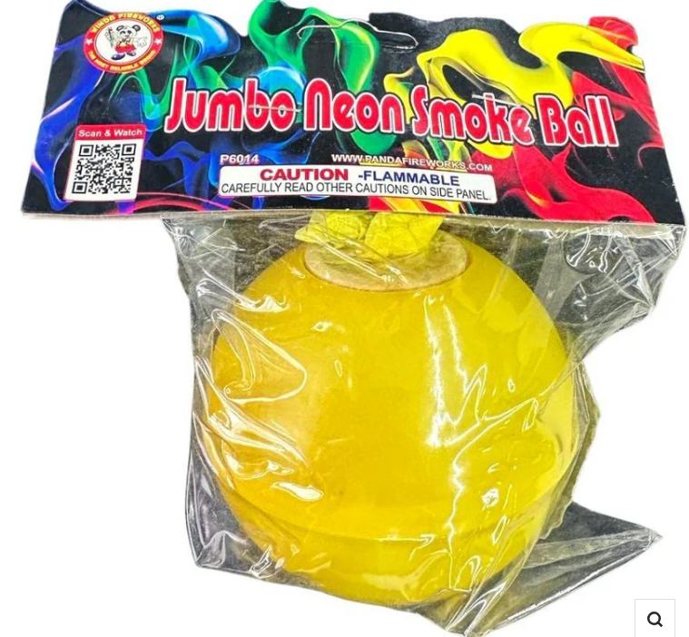 Jumbo Neon Smoke Ball Yellow