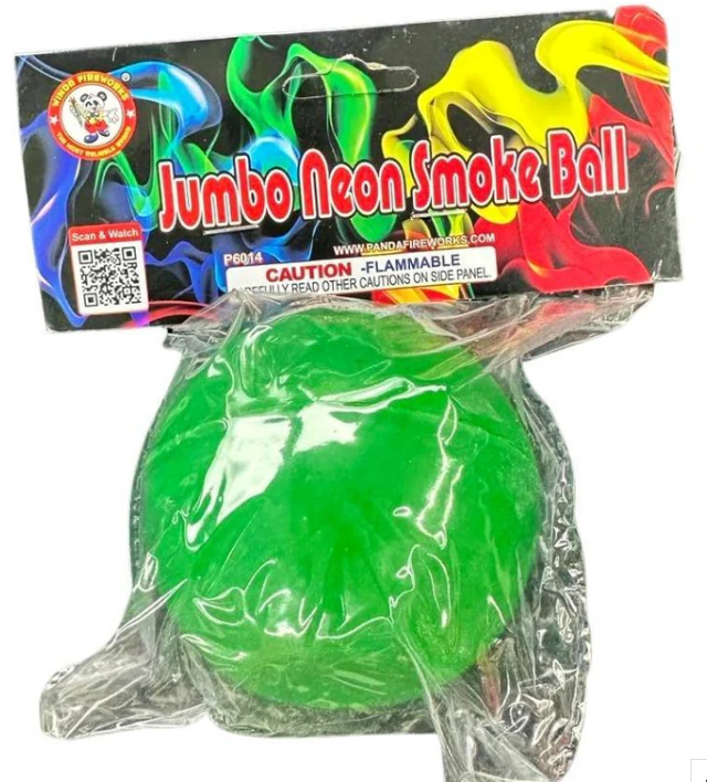 Jumbo Neon Smoke Ball Green