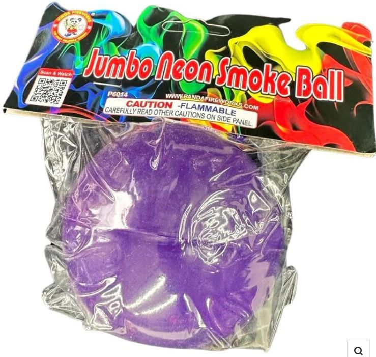Jumbo Neon Smoke Ball Purple