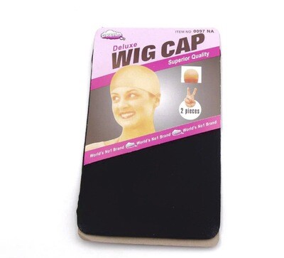 black wig cap