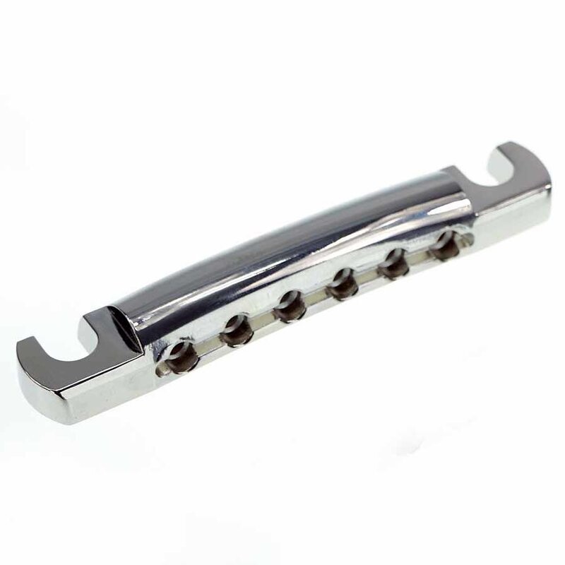 Faber TP-&#39;59 Vintage Spec ALU Stop Tailpiece, Nickel, gloss