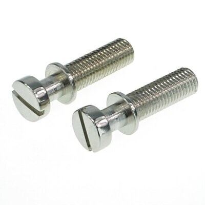 Vintage style tailpiece studs, Inch, nickel gloss