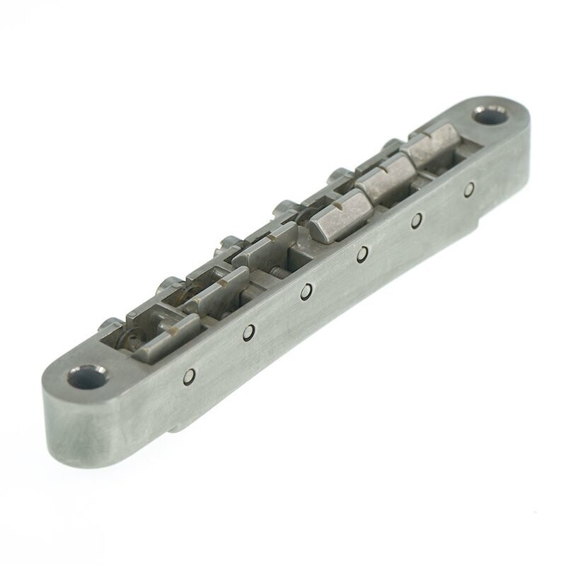 ABRH-NA        ABRH Bridge, For Gibson® ABR-1, Aged Nickel, Brass saddles nickel plated