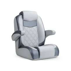 Boat Captain Seat with armrest Grey/Charcoal