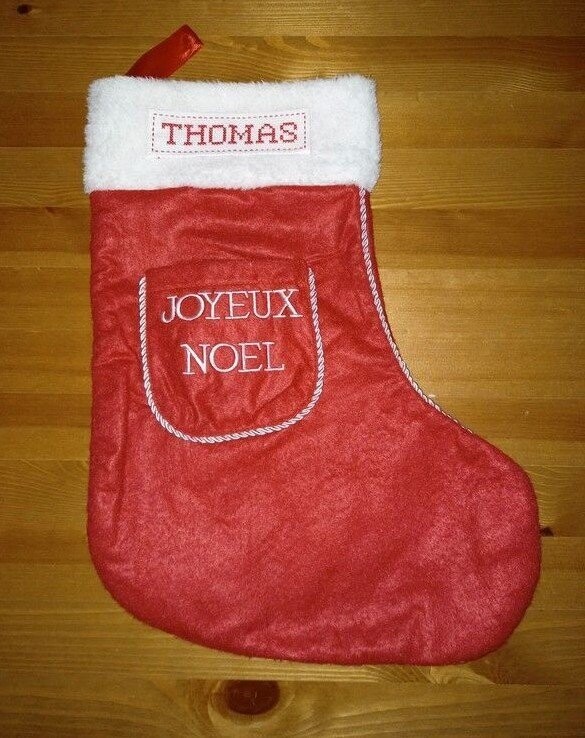 Chaussette de noël avec prénom