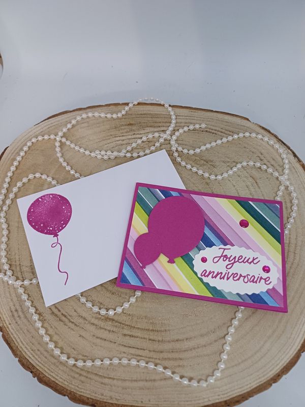 Pochette carte cadeau joyeux anniversaire