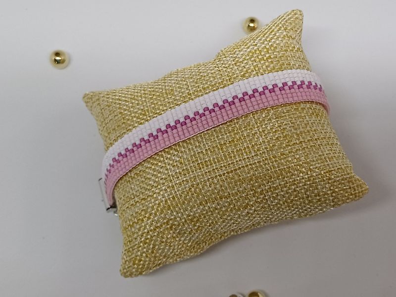 Bracelet rose et blanc 7
