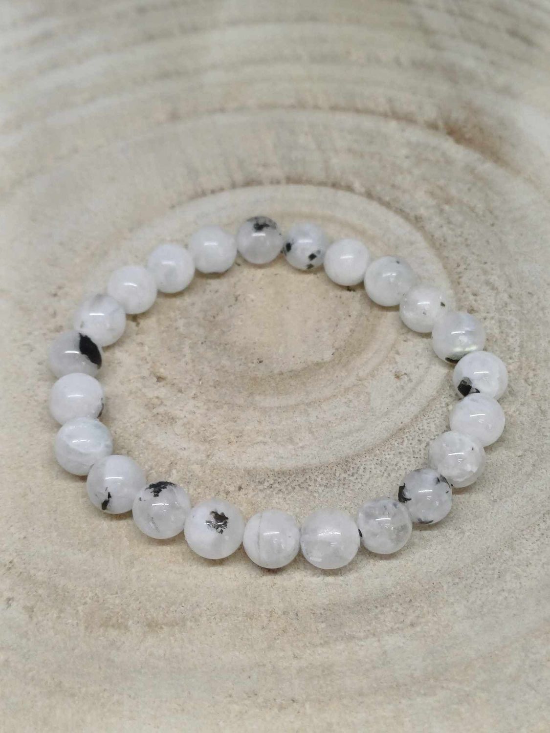 PERISTERITE AB  bracelet élastique, perles 08mm, dimension 16cm