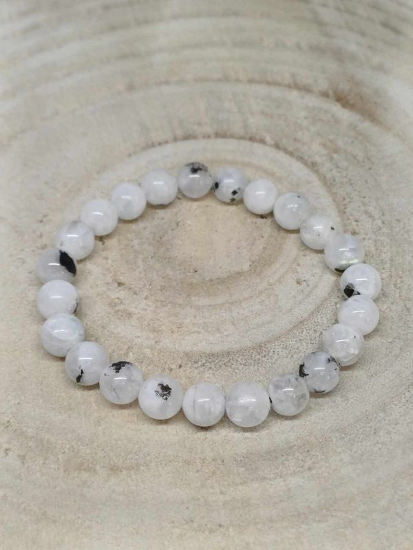 PERISTERITE AB bracelet élastique, perles 08mm, dimension 18cm
