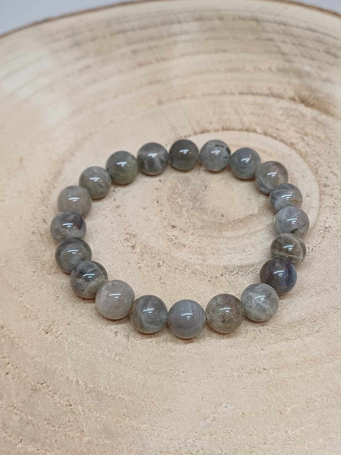 LABRADORITE AB​​​ ​bracelet élastique, perles 10mm, dimension 20cm