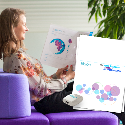 Fibion istumis- ja arkiaktiivisuusanalyysi (7 päivän mittaus)