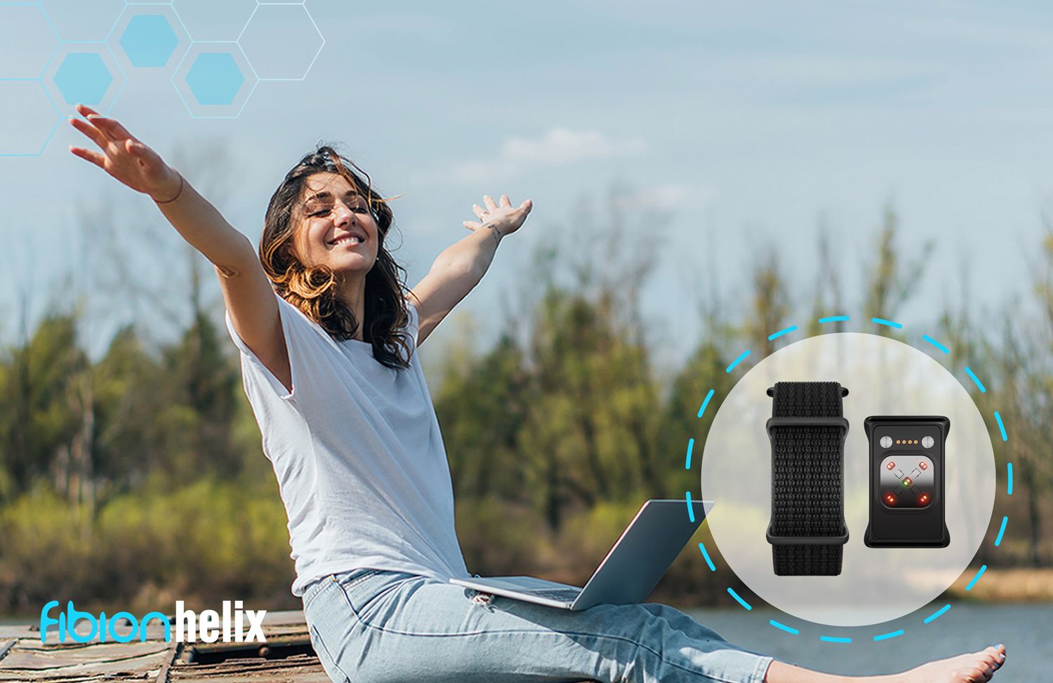 Fibion Flash + Chest Strap + Wrist Strap + ECG Adapter + Fibion Helix (Custom Bundle)