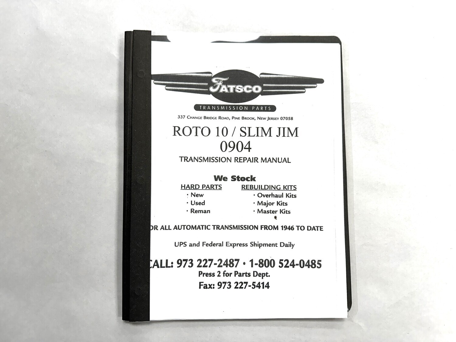 Roto 10 / Slim Jim Repair Manual