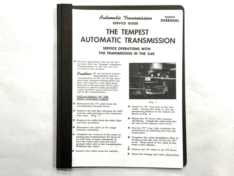 Tempest Torque  Repair Manual