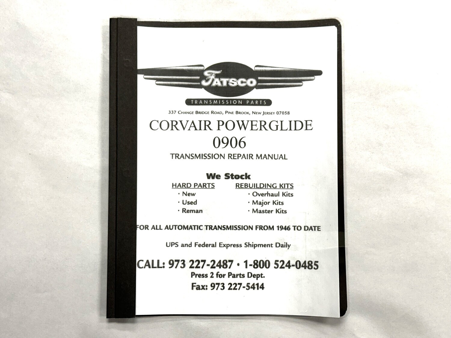 Corvair Powerglide Repair Manual