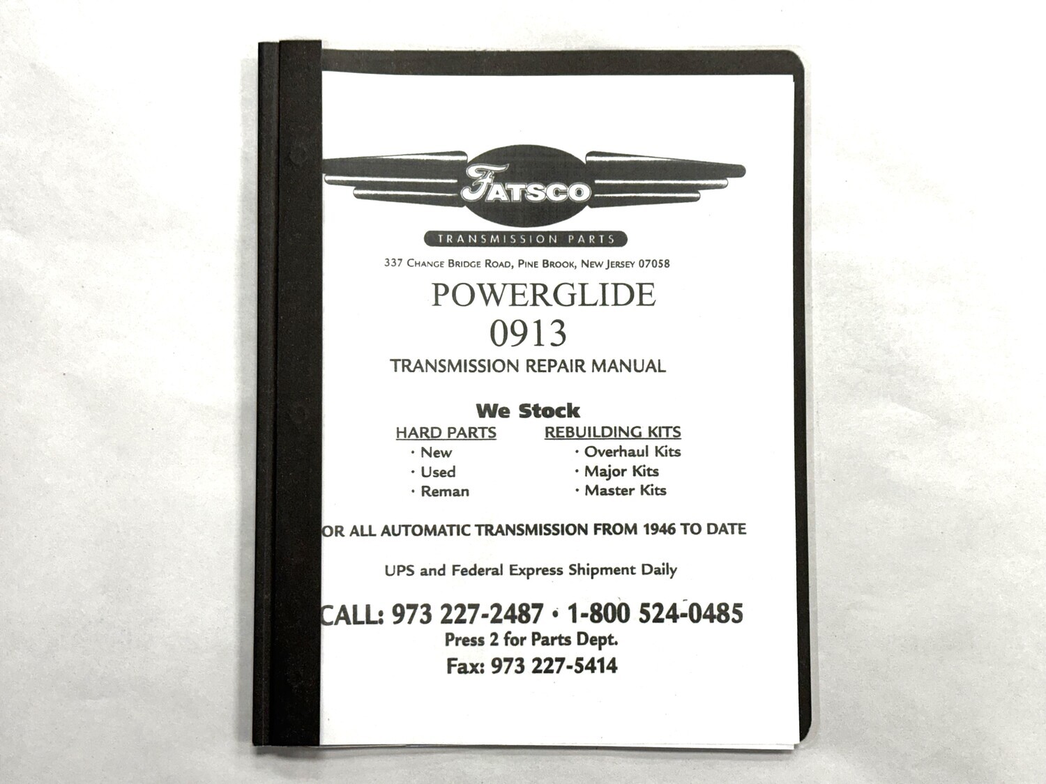 Powerglide Repair Manual