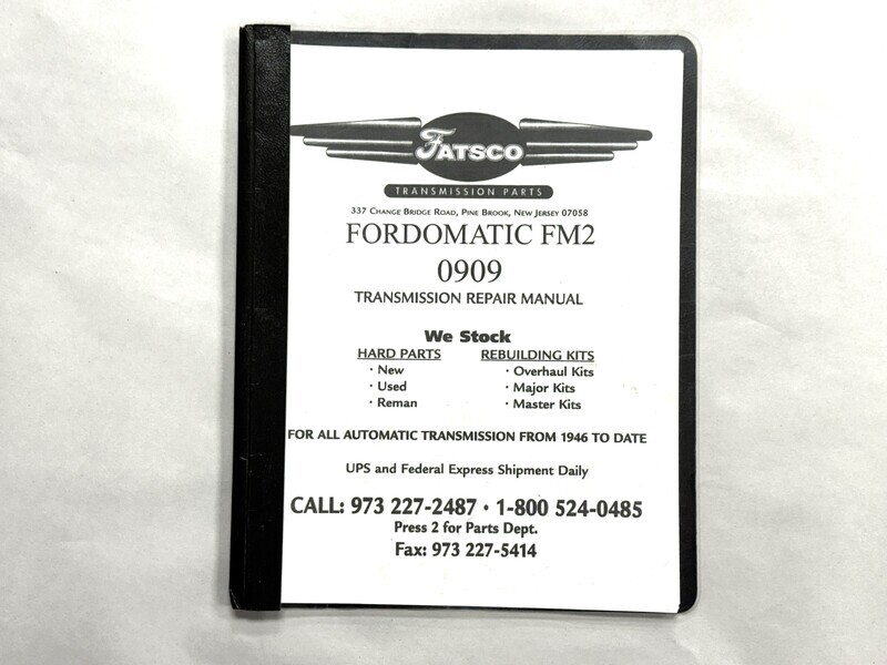 Fordomatic 2 Speed Repair Manual