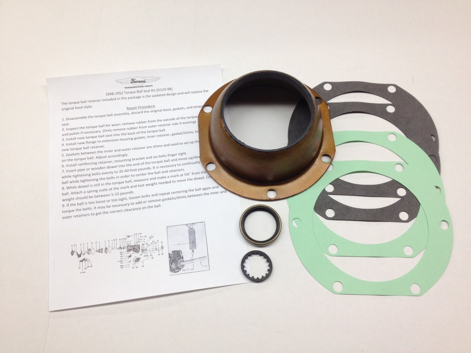 1948-1952 Dynaflow Torque Ball Seal Kit