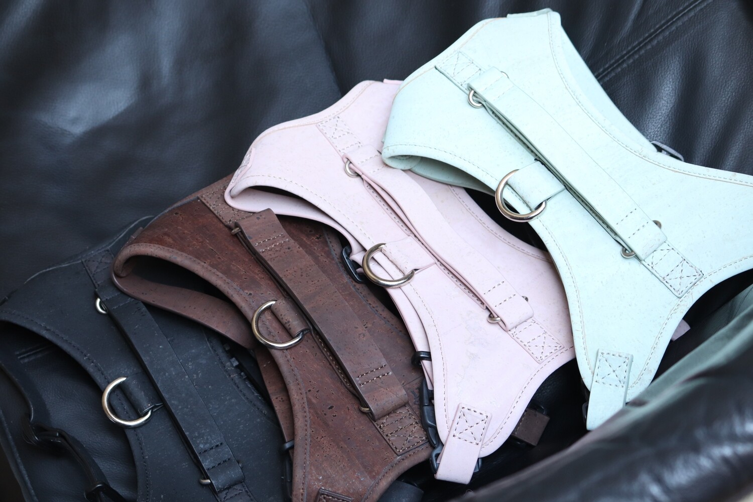 CORK LEATHER HARNESS - Brown Addiction