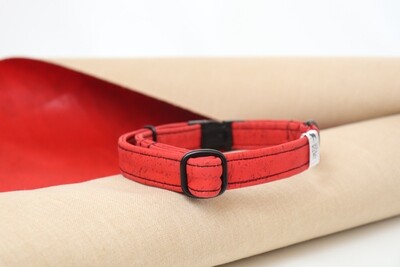 Cork Collar Swiss Collection Red &amp; Black - M/L