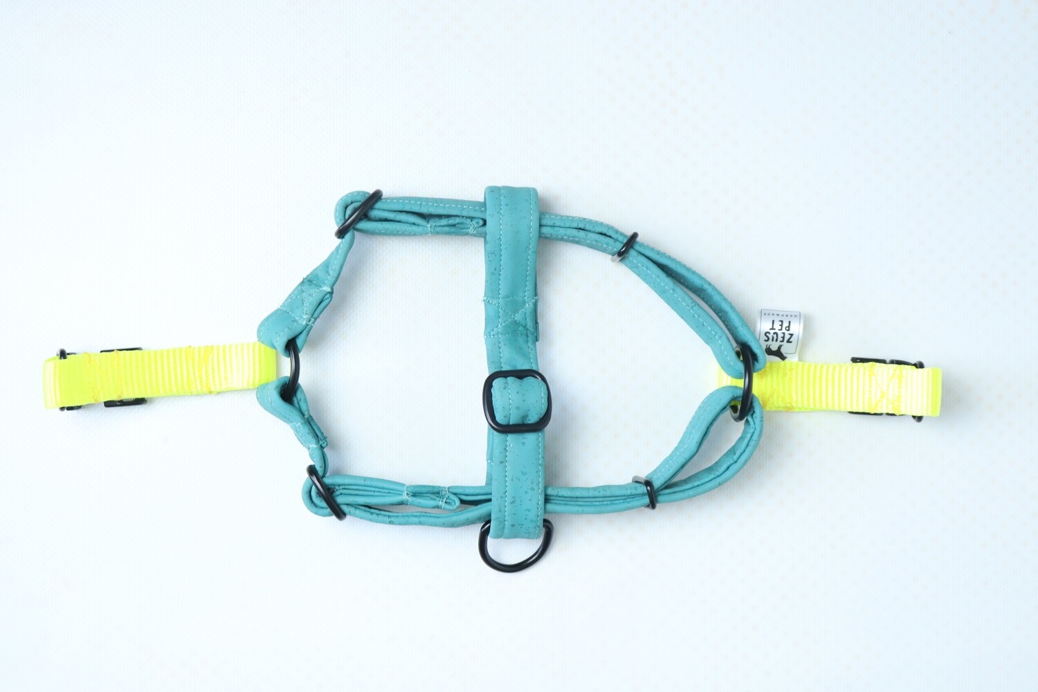 Step in Cork Harness  Blue - L/XL