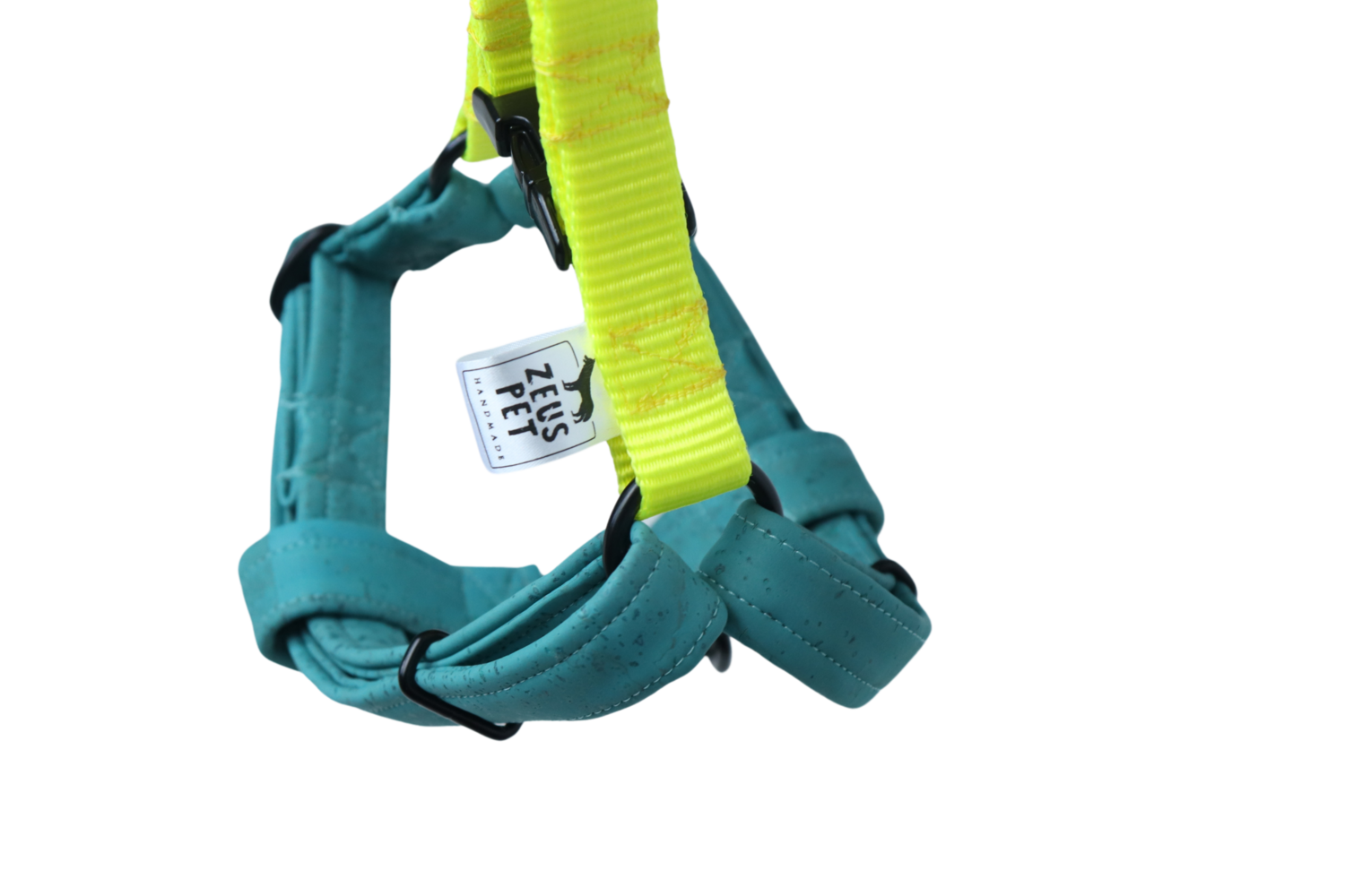 Step in Cork Harness  Blue - L/XL