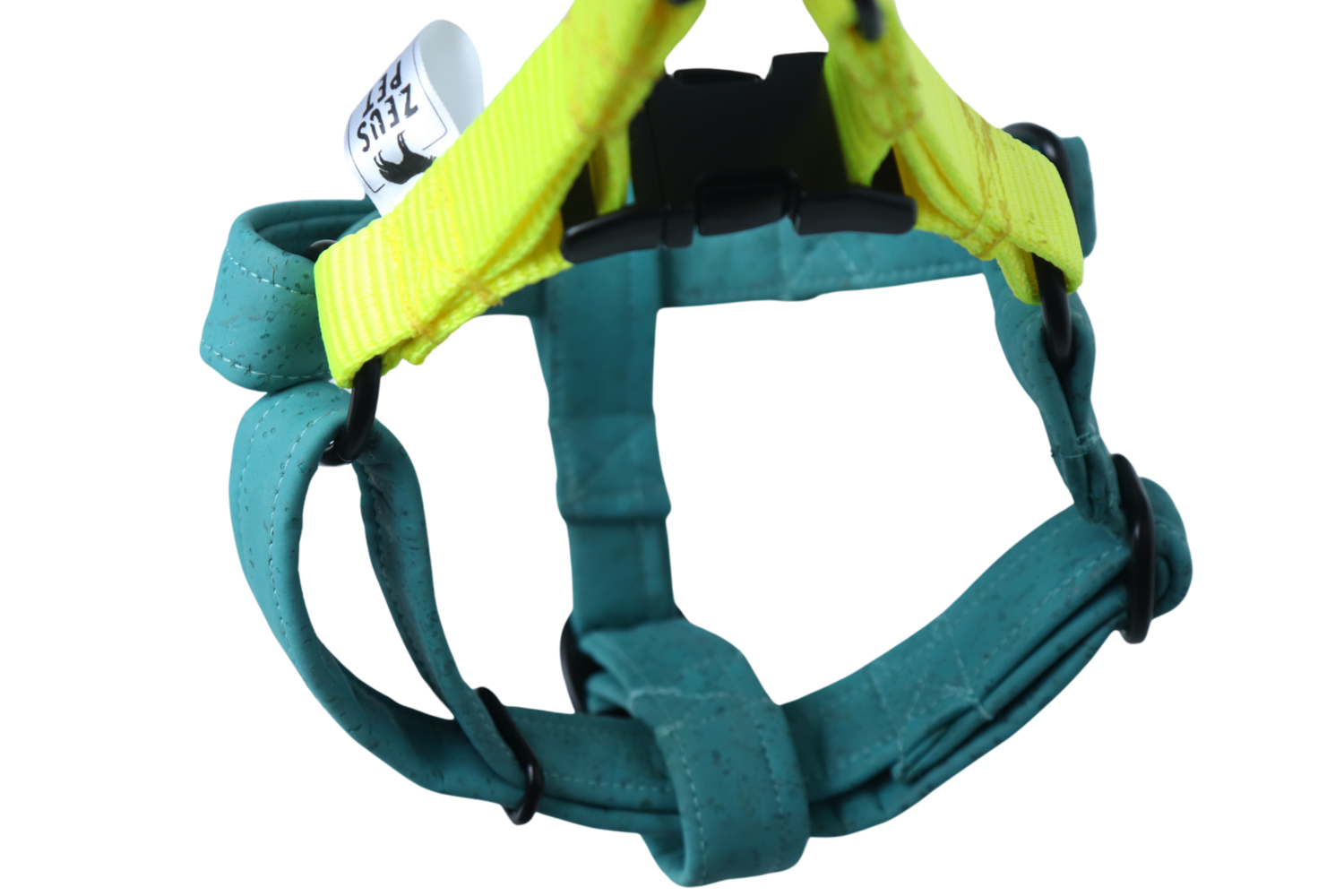 Step in Cork Harness  Blue - L/XL