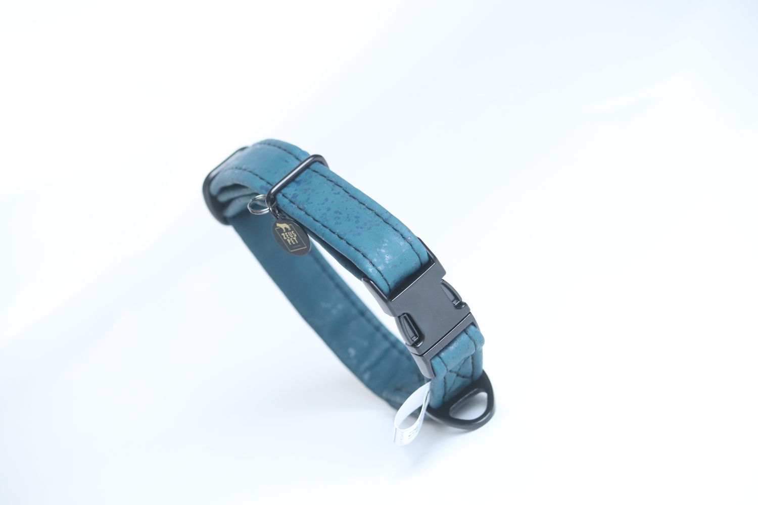 Cork collar  Teal Blue - Size M