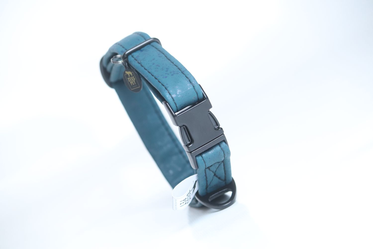 Cork collar  Teal Blue - Size M