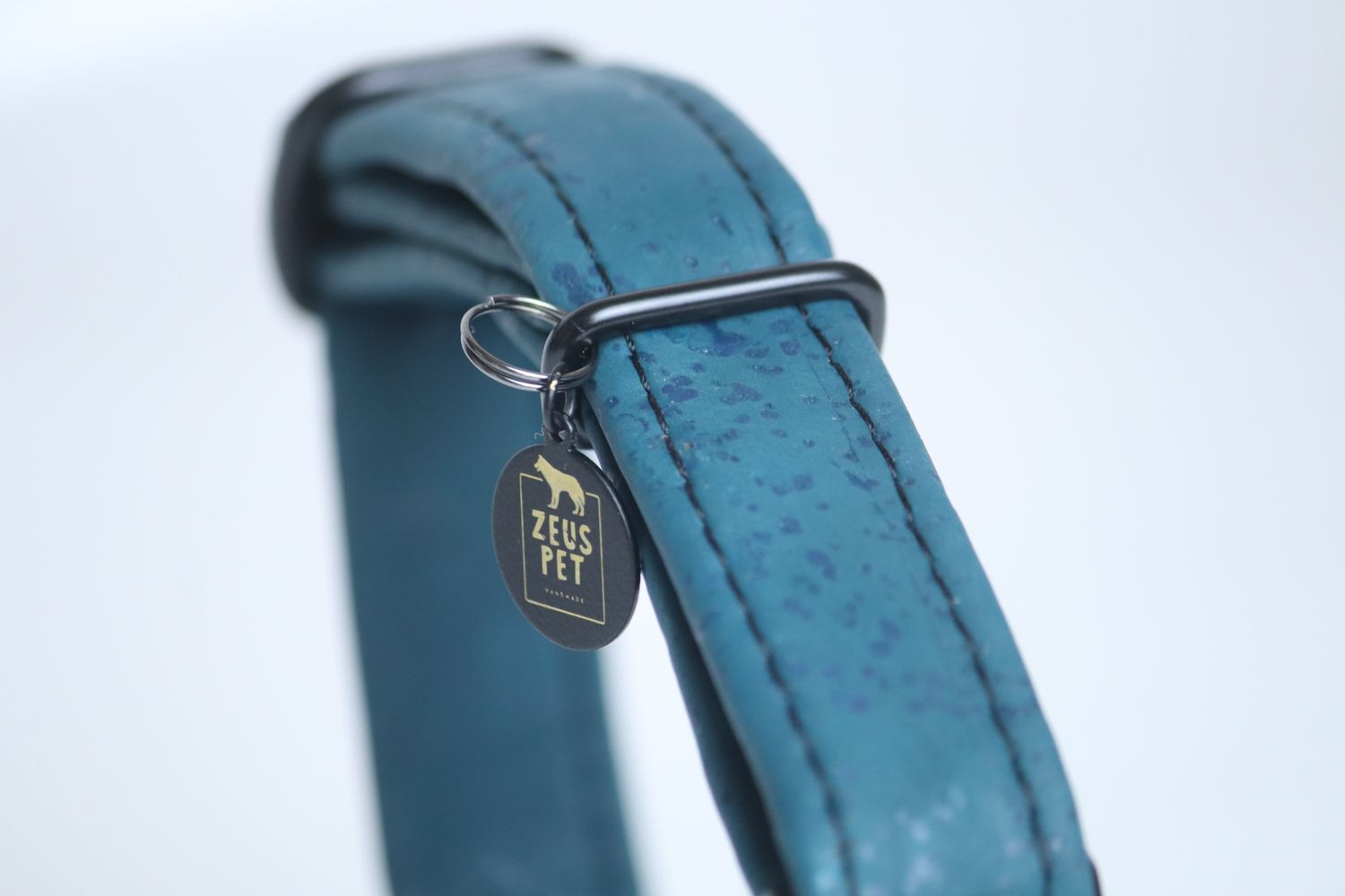 Cork collar  Teal Blue - Size M