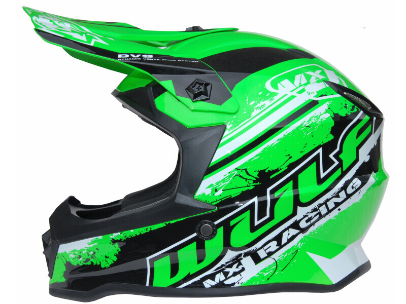 WULF JUNIOR AOFFROAD HELMET GRÖN