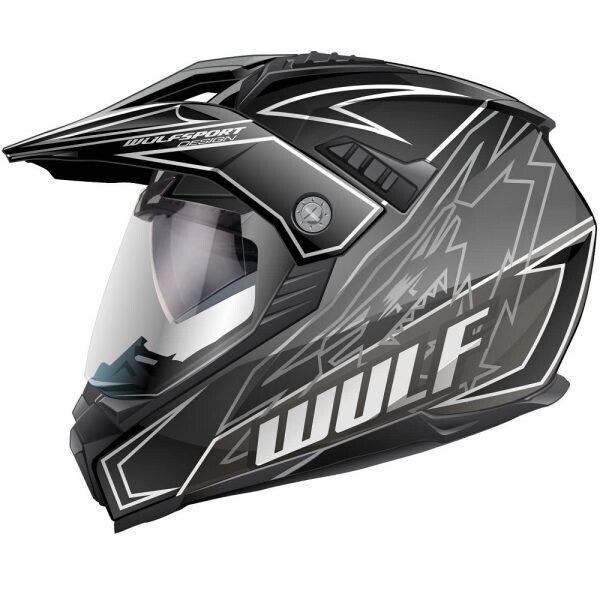 WULF PRIMA X ADVETURE HELMET SVART