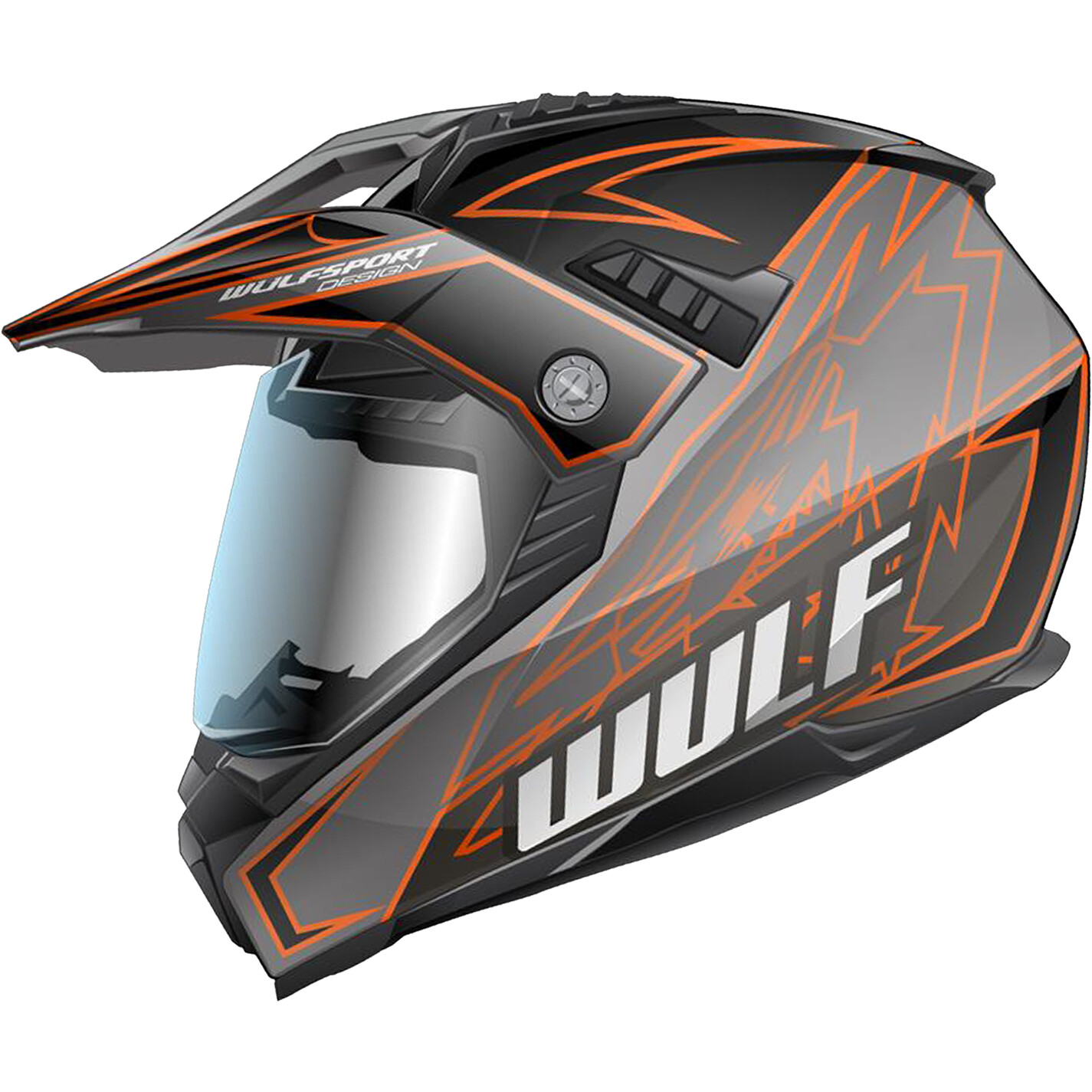 WULF PRIMA X ADVETURE HELMET ORANGE