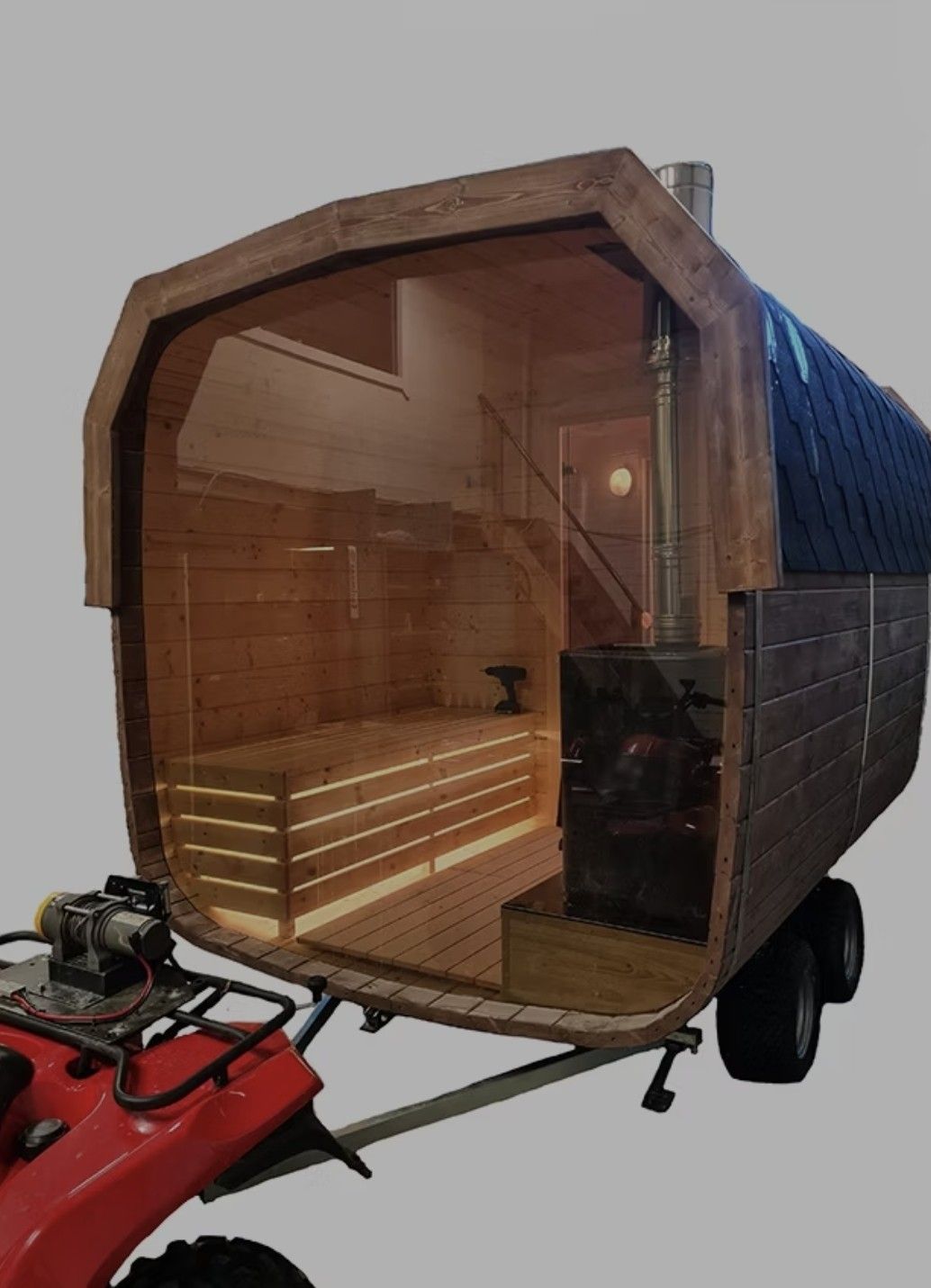 Bastuvagn Föglö 3x2,2 med Relax + Helpanorama Bastuvagn Föglö 3x2,2 med Relax + Helpanorama