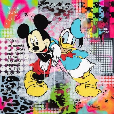 Mickey and Donald by Caution