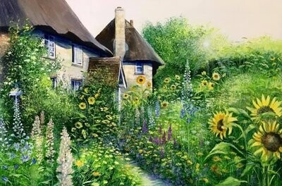 Sunflower Cottage by Heather Howe