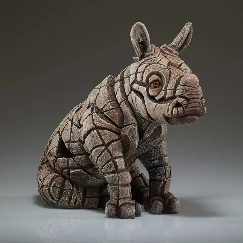 White Rhinoceros Calf from Edge Sculpture