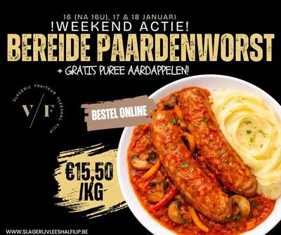 💥1 kg Bereide Paardenworsten 💥