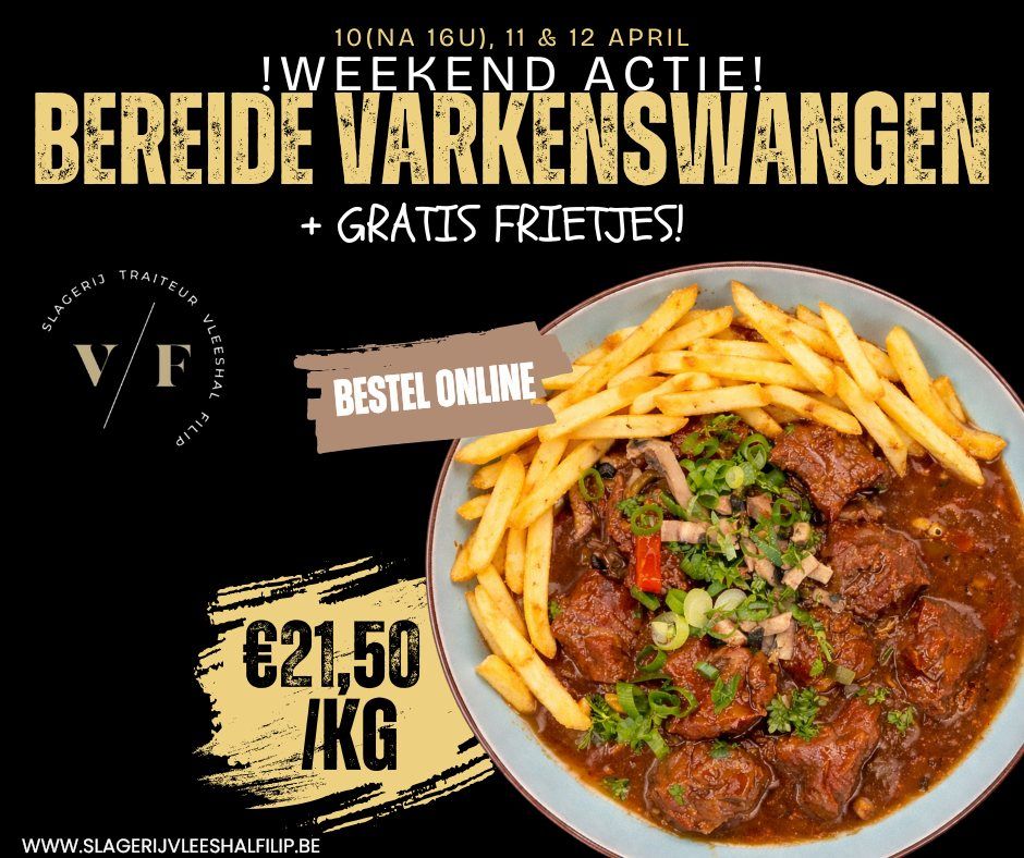 1/2 Kg bereide varkenswangetjes