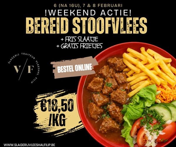 💥1/2 Kg Bereid stoofvlees 💥