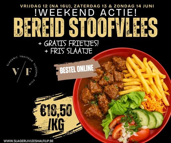 💥1 Kg Bereid stoofvlees 💥