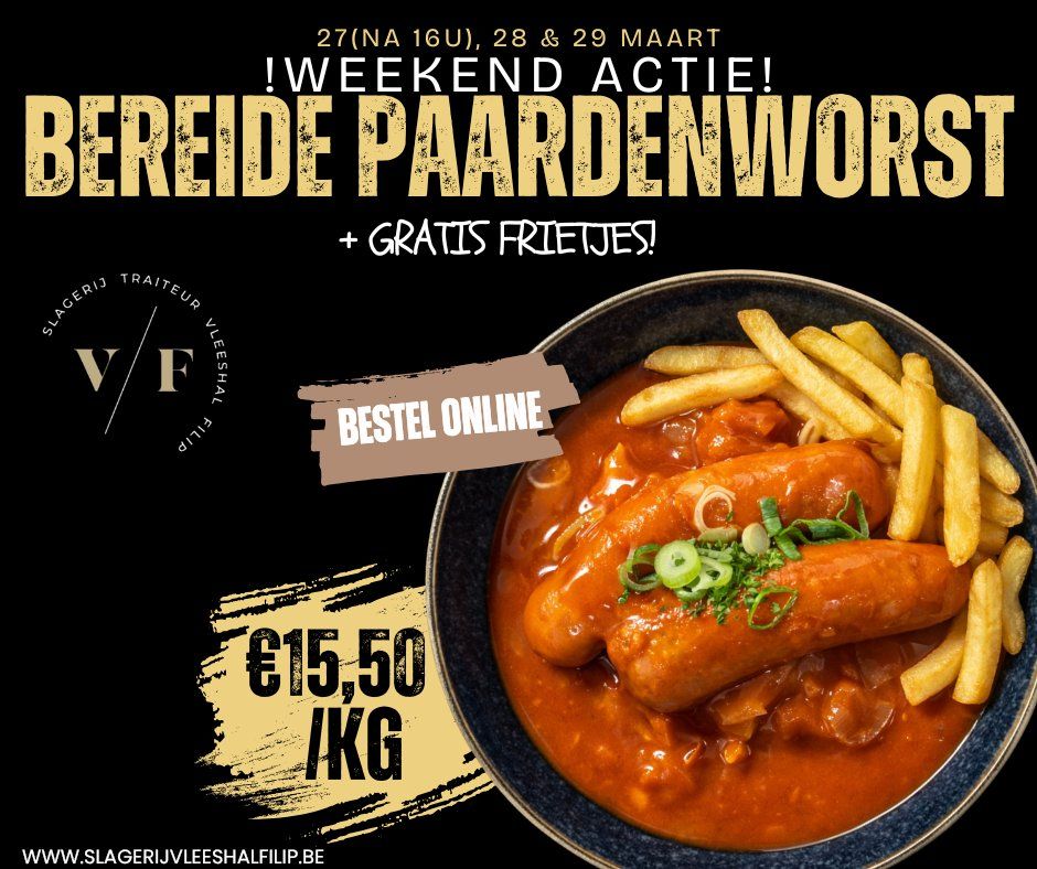 💥1 kg Bereide Paardenworsten 💥