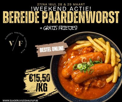 💥1 kg Bereide Paardenworsten 💥