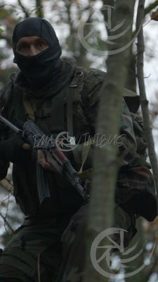 A lone post-apocalyptic Soldier