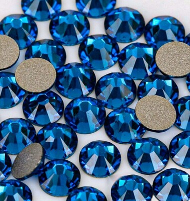 Стразы Capri blue холодной фиксации Стразы Capri blue холодной фиксации